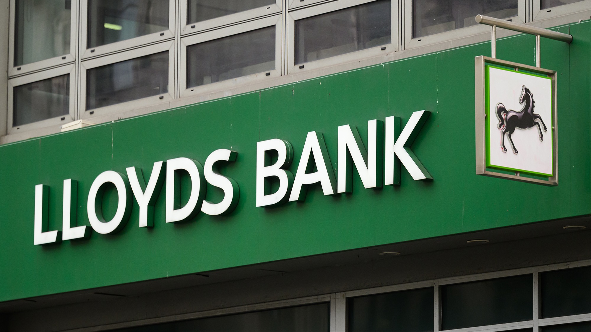 Lloyds Bank branch in the United Kingdom serving customers