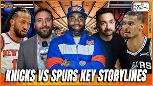New York Knicks and San Antonio Spurs competing in the 2026 NBA Finals