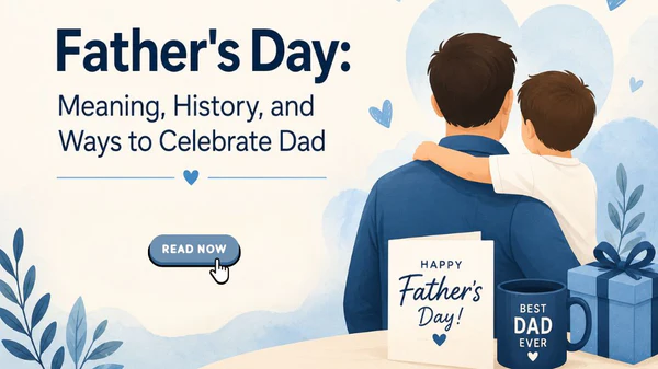 Family celebrating Father's Day with gifts, appreciation, and quality time honoring fathers and father figures