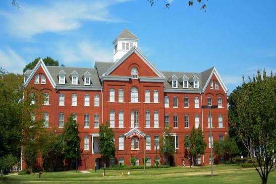 Students walking across the campus of Spelman College, one of the most prestigious historically Black colleges in the United States