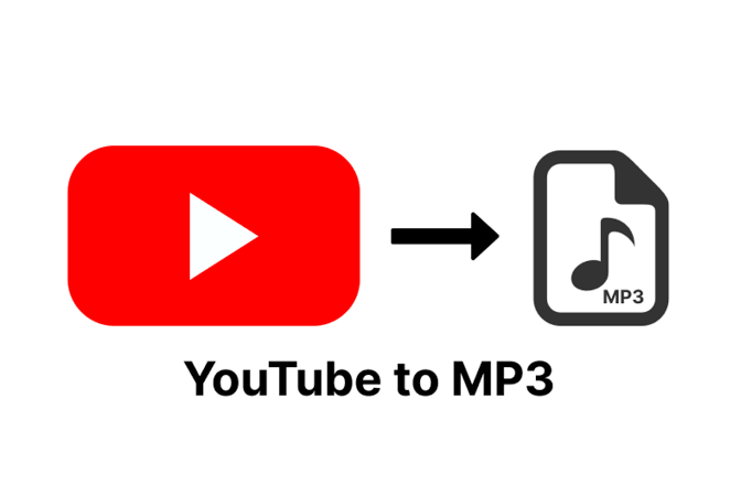 Converting YouTube videos to MP3 audio using an online conversion tool on a computer