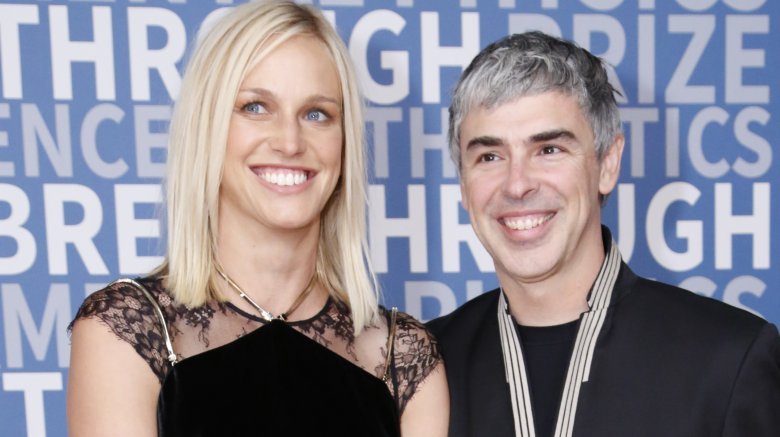 Lucinda Southworth with husband Larry Page during a public event